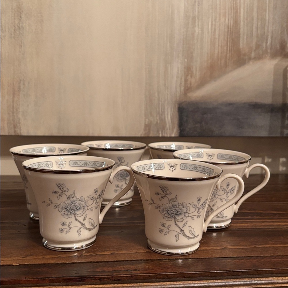 Gorham China Pattern "Peonies" 6 Footed Cups